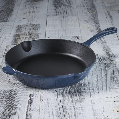 CI22-24BG Chef'S Classic Enameled Cast Iron round Fry Pan, 10-Inch, Provencal Blue5