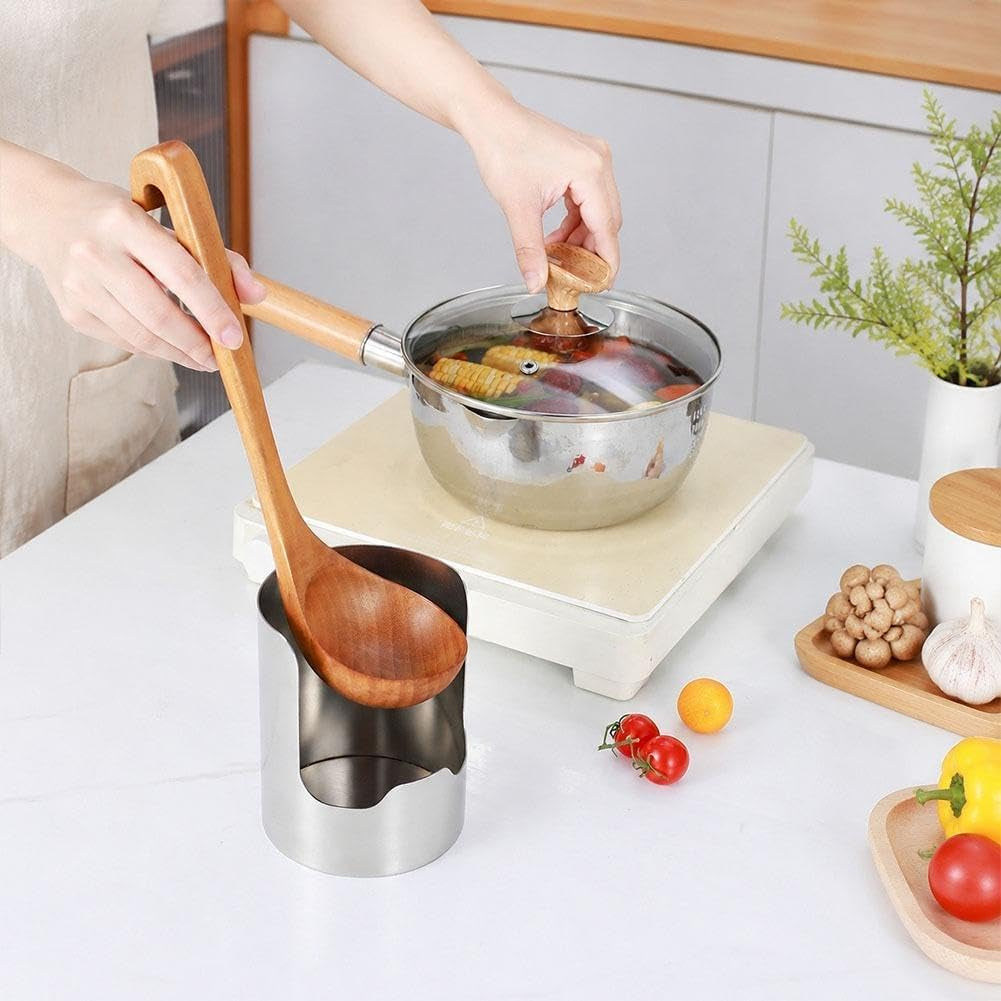 2-in1-multi-functional-kitchen-utensil-holder-heavy-duty-stainless-steel-pot-lid-spoon-rack-space-saving-vertical-stand-for-spatulas-tongs-ladles-countertop-organizer-thickened-storage-stand1pc