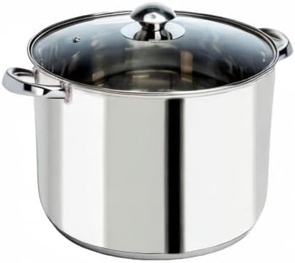 Stainless Steel Stock Pot, Encapsulated Induction Ready Cooking Pot with Glass Lid, Oven Safe, Dishwasher Safe Soup Pot, 8-Quart9