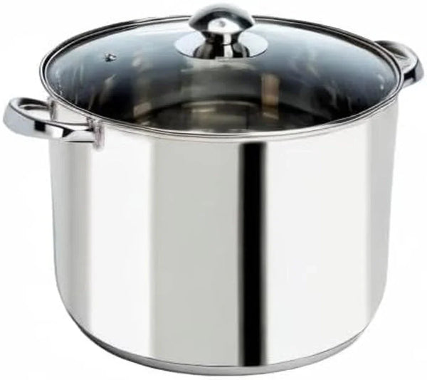 Stainless Steel Stock Pot, Encapsulated Induction Ready Cooking Pot with Glass Lid, Oven Safe, Dishwasher Safe Soup Pot, 8-Quart9