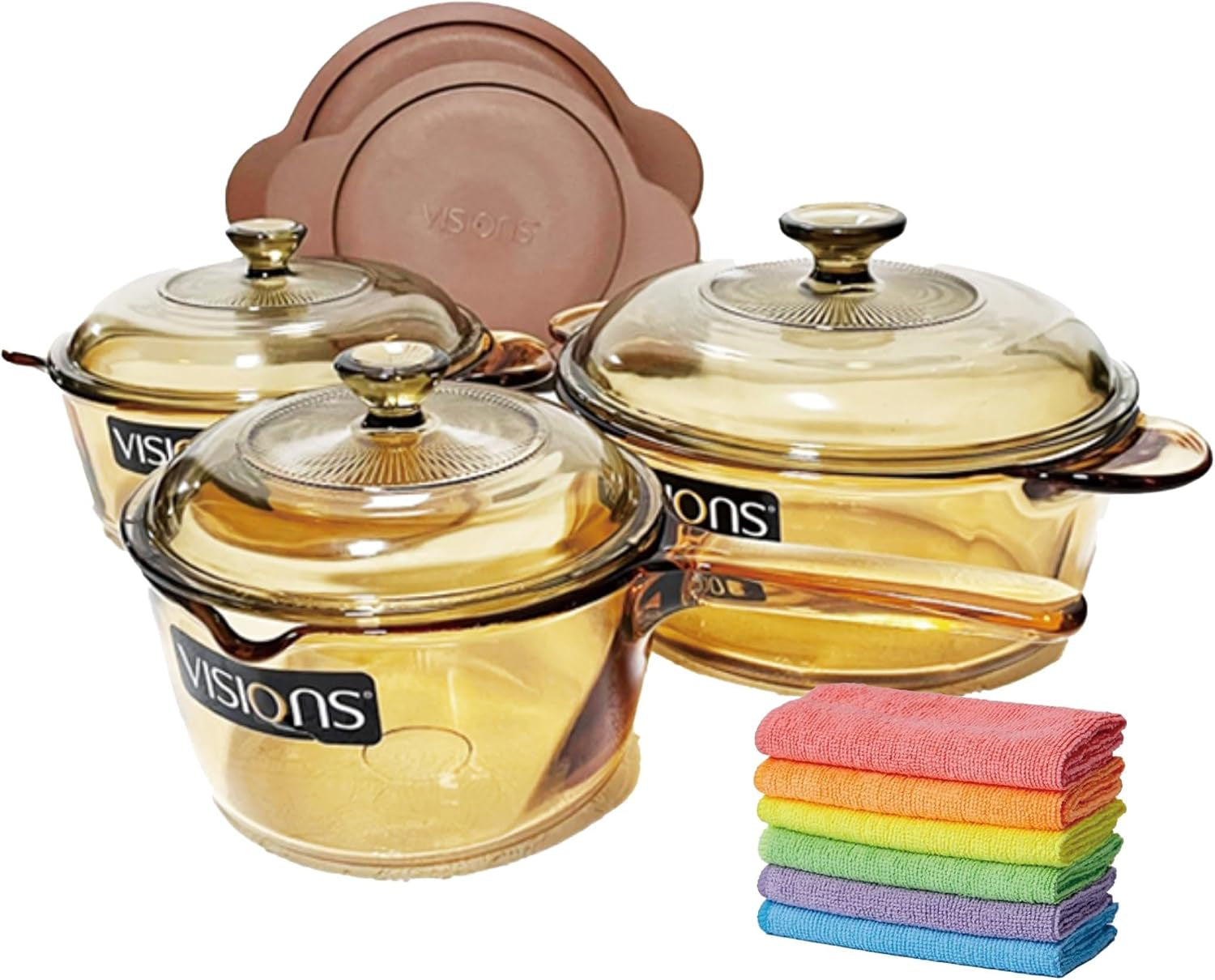 visions-vs-338-3-piece-glass-cookware-set-with-lids-stovetop-oven-safe-non-porous-transparent-1l-1-25l-2-25l-includes-2-random-color-kitchen-towels