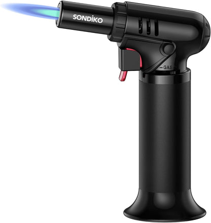 Butane Torch Lighter with Visible Fuel Window, Refillable Soldering Torch with Adjustable Flame for Welding, Resin Art, Industrial (Butane Gas Not Included)1