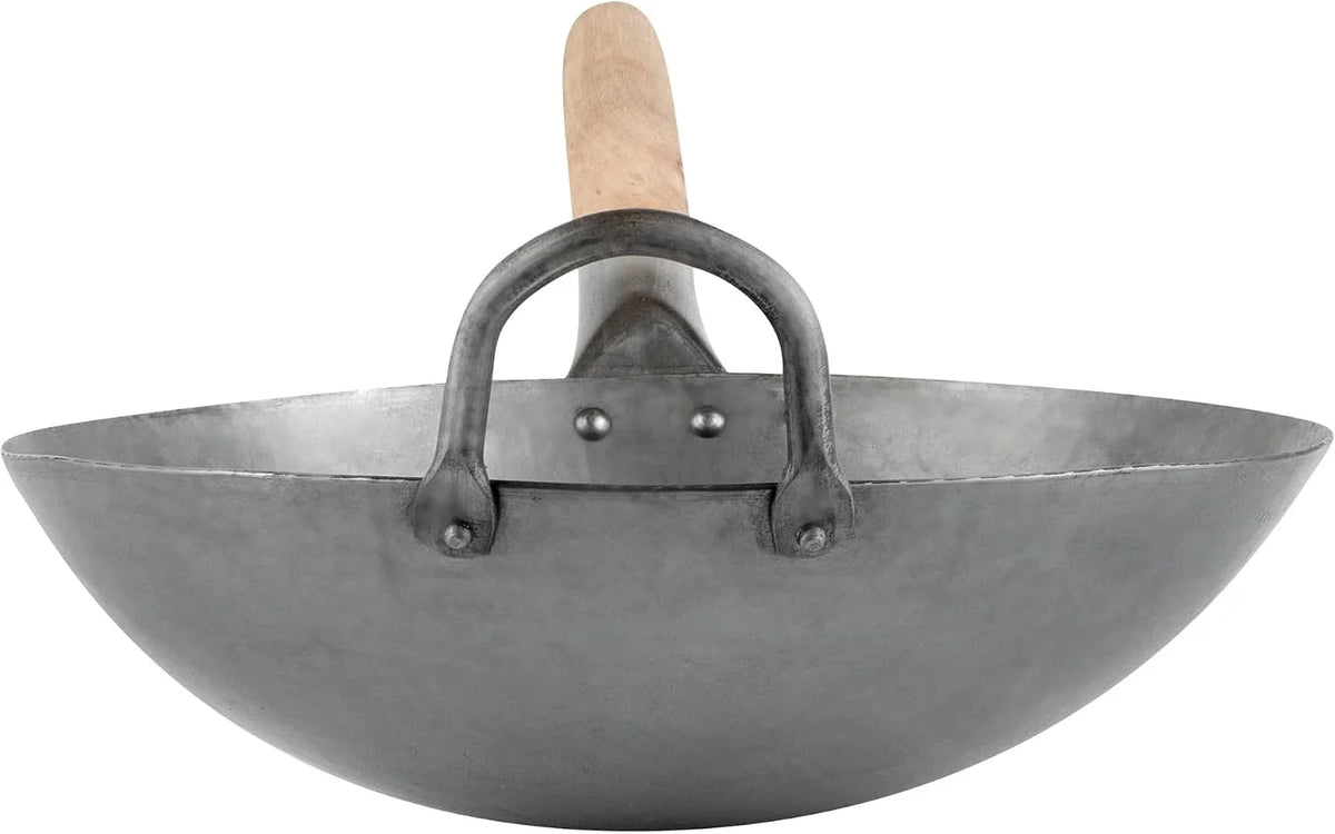 carbon-steel-wok-1-pack-of-12-inch-heavy-duty-stir-fry-pan-silver-hand-hammered-wok-efficient-maneuvering-steel-helper-handle-uniform-heat-distribution-asian-cooking