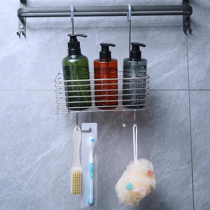 Hanging Shower Rack,Stainless Steel Hook on Hanging Storage Basket6