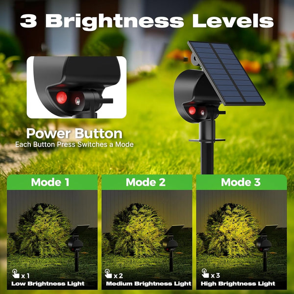 Solar Spot Lights Outdoor Waterproof, Landscape Spotlights3