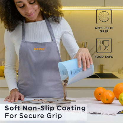 PRO 3 Piece Silicone Measuring Cup Set - Versatile & Durable, Easy-Pour Spout, Non-Stick for Easy Clean, Heat-Resistant - Squeeze & Pour Liquid Measuring Cups - Ideal for Baking, Cooking, Resin2
