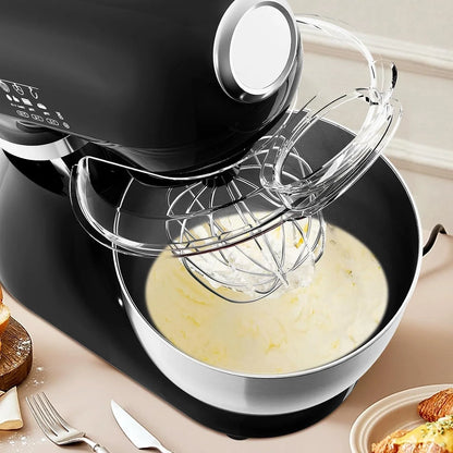 5.3 Quart Electric Stand Mixer with 12 Speed, Low Noise | Electric Mixer with Tilt Head, Kitchen Mixer for Daily Use with Egg Whisk, Dough Hook, Flat Beater, Anti-Slip Suction Cup8