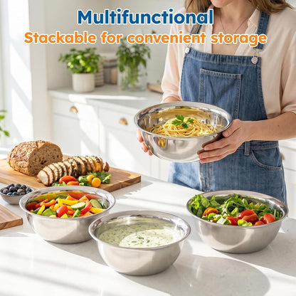 67Oz 304 Stainless Steel Bowls Set for Cooking Baking Home Kitchen6