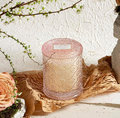 Santal Rosé Scented Candles for Home, Natural Soy 40 Hrs3