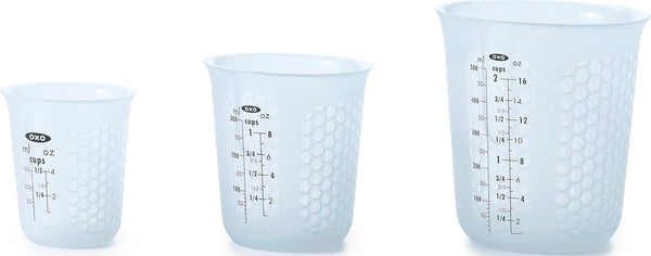 OXO Good Grips 3 Piece Squeeze & Pour Silicone Measuring Cup Set1