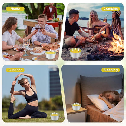 Large Citronella Candles Outdoor - Lemongrass Scented Candle Set 2 Pack Natural Wax Bucket Citronella Candles up to 180 Hours for Garden Patio Yard Home Balcony Camping Backyard Jar Candles6