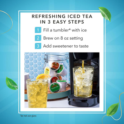 Green Tea K-Cup Pods for Keurig, 24 Count (Pack of 1), Smooth Flavour, Enticing Aroma, Caffeinated, Enjoy Hot or Iced | Pure, Smooth, Fresh & Aromatic Green Tea, Naturally Caffeinated, 24 K-Cups, for Single- Serve Brewers, Enjoy Hot or Iced6