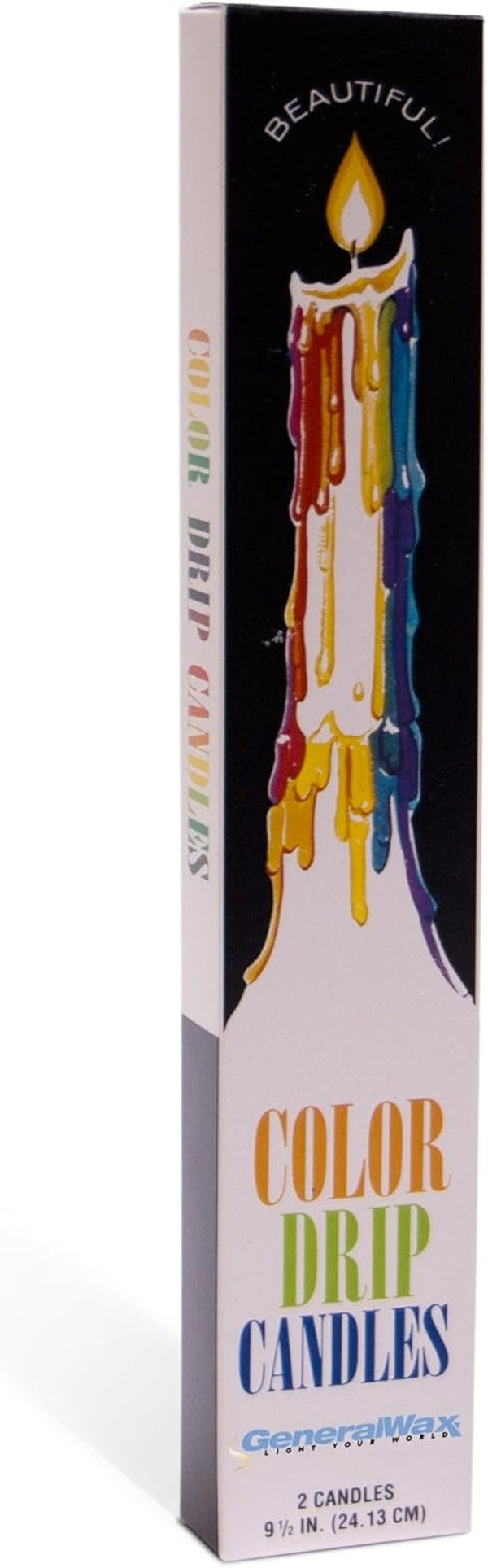 Color Drip Candles, 3-Pack (6 Candles Total), Unscented2