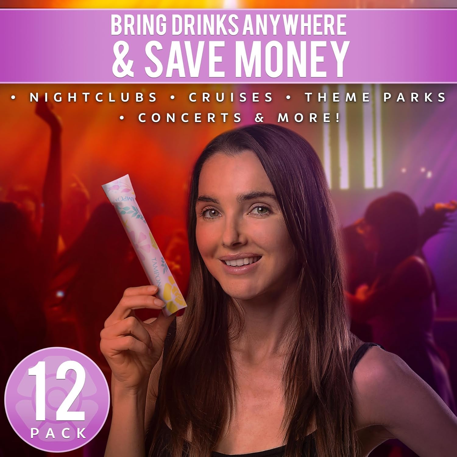 tampon-flasks-12-pack-18-oz-total-hidden-alcohol-travel-flasks-for-women-secret-liquor-containers-for-nightclubs-festivals-cruises-and-sports-events-includes-funnel-spout