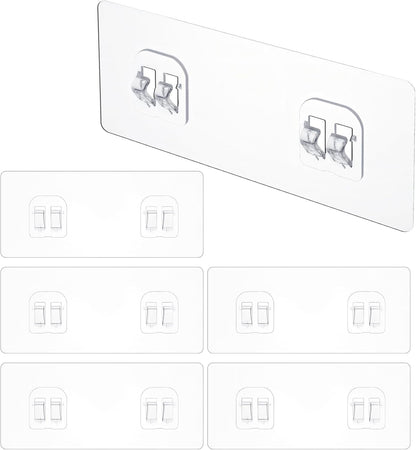 6 Pack Shower Caddy Adhesive Replacement, Strong Adhesive Sticker Hooks1