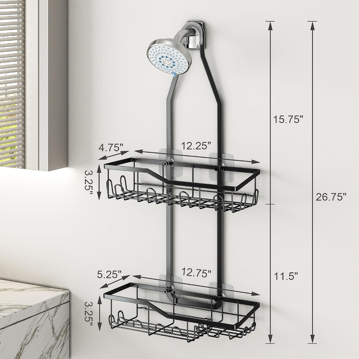 shower-caddy-hanging-rustproof-anti-swing-shower-organizer