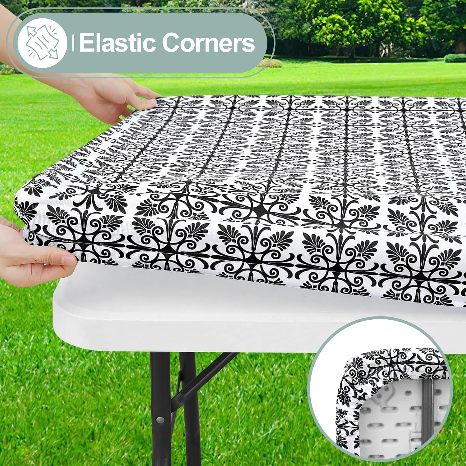 rectangle-vinyl-table-cloth-elastic-fitted-flannel-backed-tablecloth-100-waterproof-plastic-table-cover-fits-6-foot-folding-tables-for-picnic-camping-outdoor-black-30-x-72