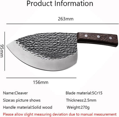 Meat Cleaver, Handmade Forged Meat Cleaver Fishing Knives Butcher Knife Seafood Cooking Cutter Kitchen Chopping Knives Slaughter Tool2