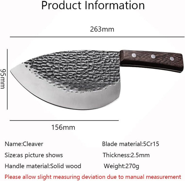 Meat Cleaver, Handmade Forged Meat Cleaver Fishing Knives Butcher Knife Seafood Cooking Cutter Kitchen Chopping Knives Slaughter Tool2