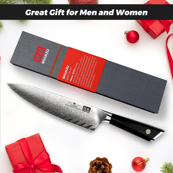 Damascus Chef Knife 8 Inch, 67-Layer High Carbon Steel7