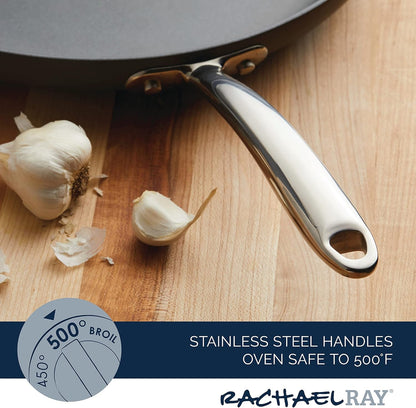 80089 Professional Hard Anodized Nonstick Frying/Fry Pan/Skillet with Helper Handle, 14 Inch - Gray4