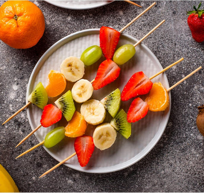 200 PCS Bamboo Skewers, 12 Inch Wooden Skewers for Appetizers Fruit Kebabs | Mini Food Sticks for Barbecue Grilling Burger Sausage, Natural Cocktail Picks for Drinks, Long Toothpicks Tooth Picks5