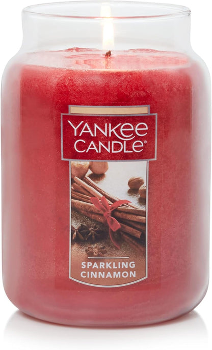 Sparkling Cinnamon Scented Classic 22Oz Large Jar Single Wick Candle over 110 Hours of Burn Time2
