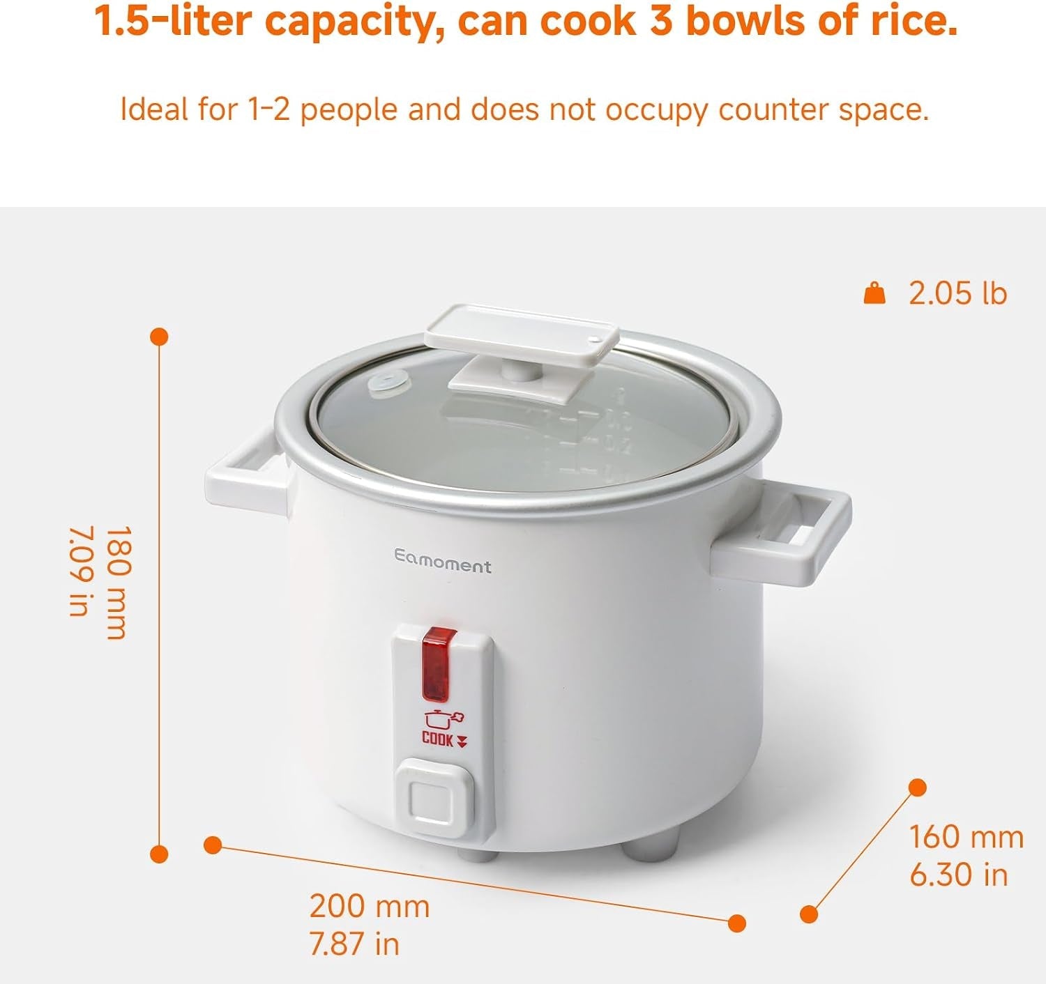 small-rice-cooker-white-1-5-quart-mini-non-stick-coated-insert-food-steamer-and-dishwasher-safe-glass-lid-and-pot-white