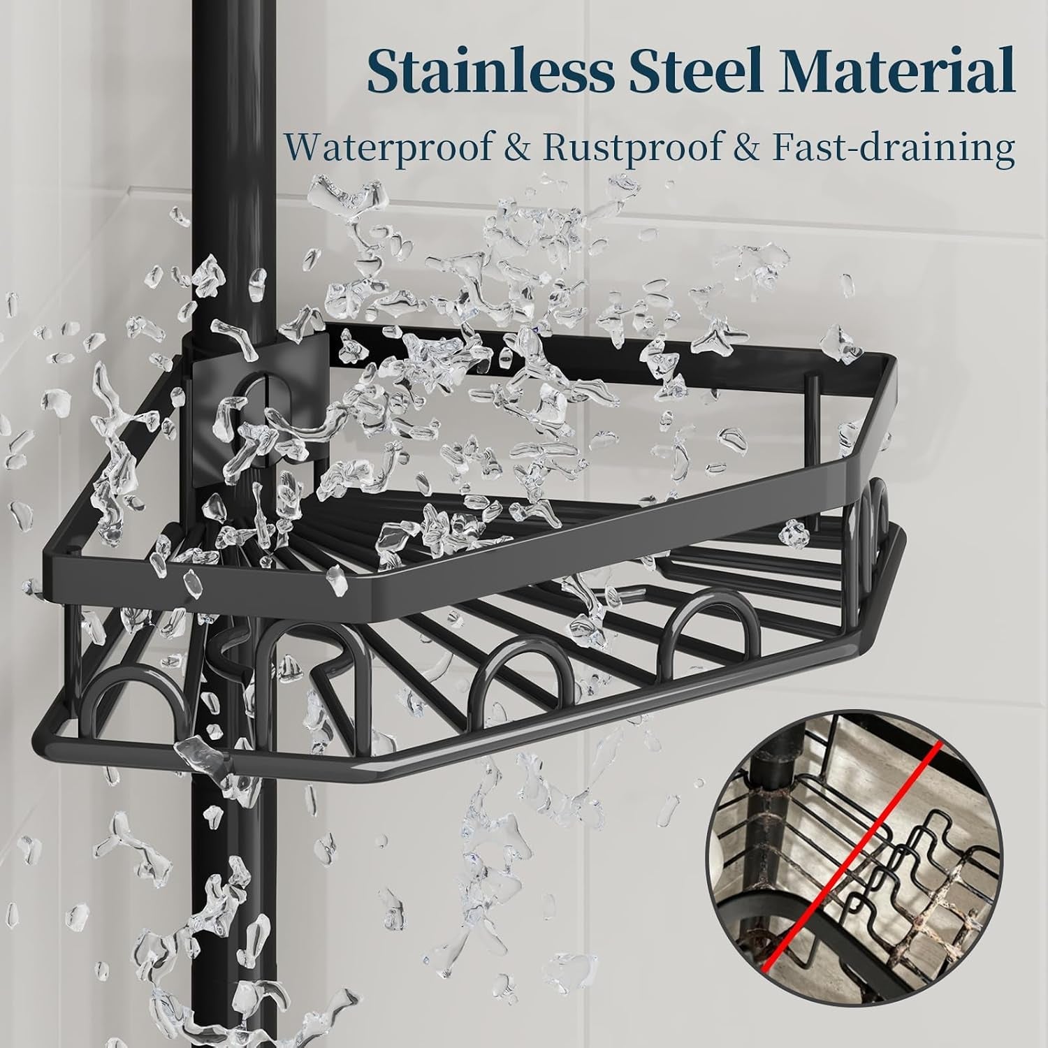 shower-caddy-tension-pole-4-tier-corner-shower-shelves-with-brush-soap-holder-304-stainless-steel-rustproof-adjustable-organizer-rack-for-bathtub-bathroom-27-6-108-3-inch-black