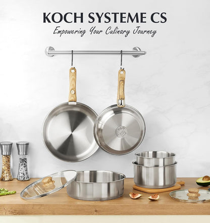 Stainless Steel Cookware Set, 18/10 Stainless Steel Pots and Pans Set 11PCS, Detachable Handle Pots and Pans for Easy Storage, Removable Handle Cooking Set, Induction Compatible7