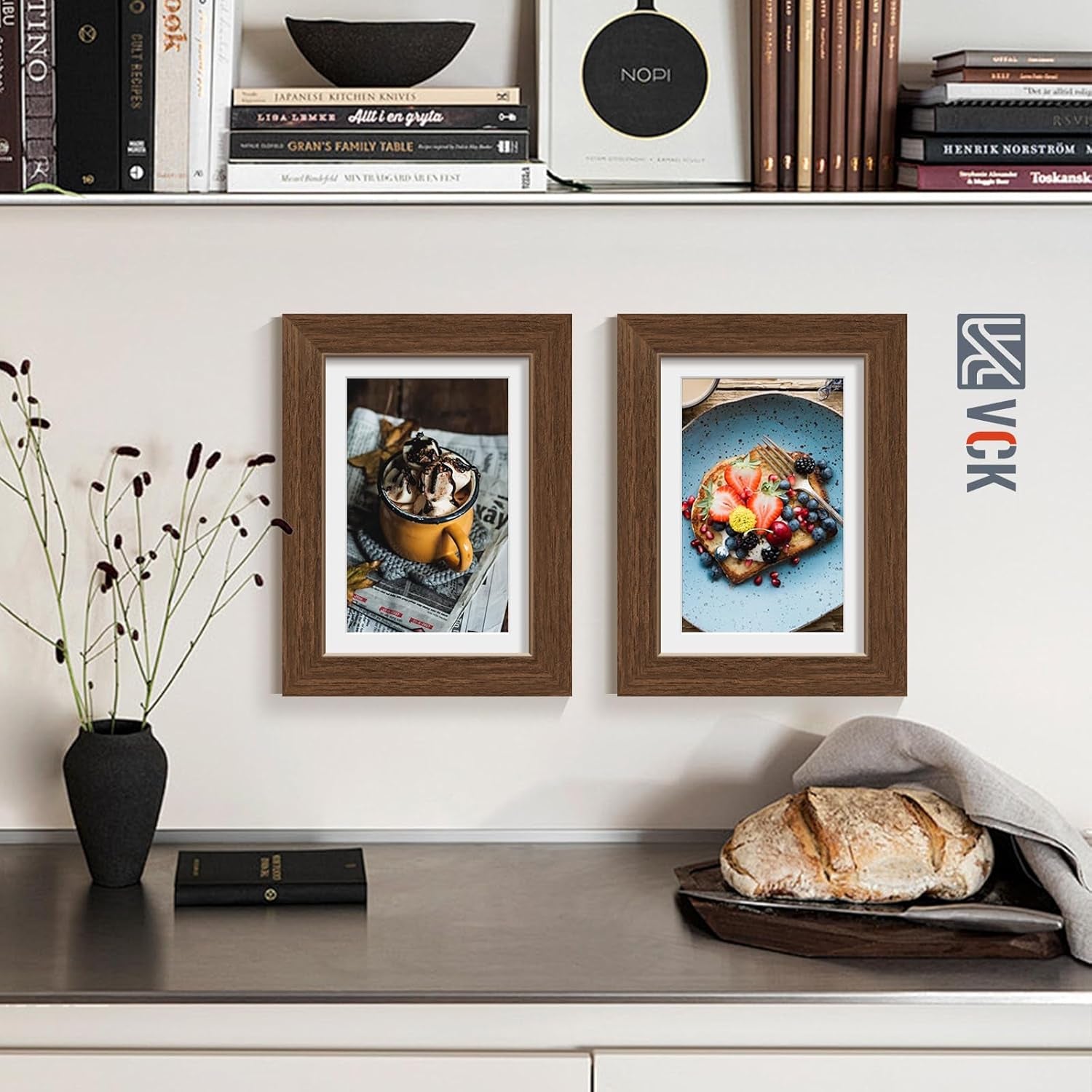 5x7-picture-frame-5-pack-brown-wood-4x6-mat-glass-for-portrait