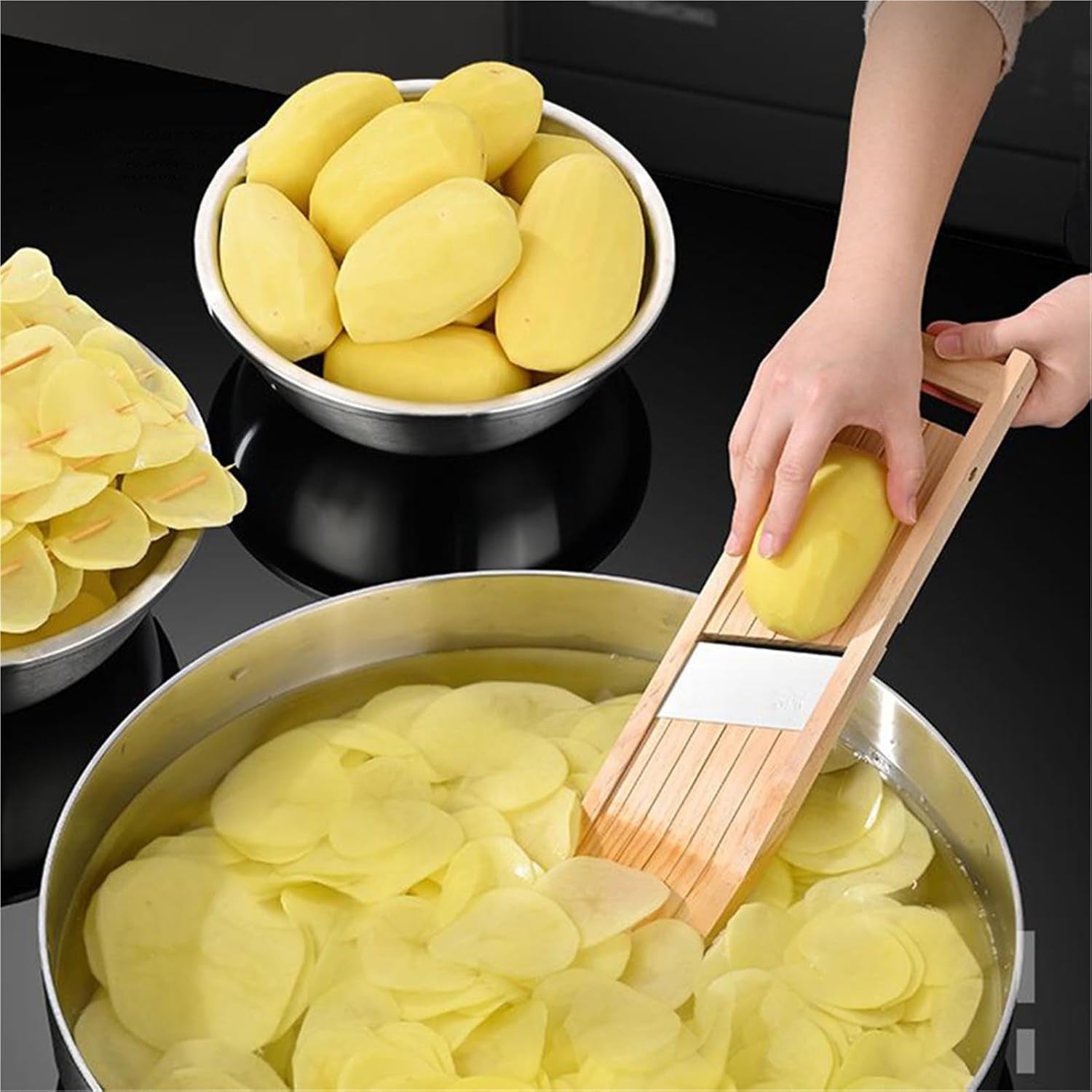 fit-for-multifunctional-wooden-vegetable-cutter-with-stainless-steel-blade-slicer-potato-peeler-carrot-cheese-grater-kitchen-tool-for-home-cooking