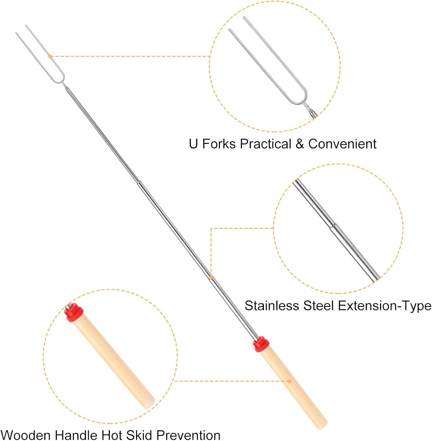 marshmallow-roasting-sticks-telescoping-smores-sticks-for-open-fire-pit-32-inch-long-marshmallow-toasting-barbecue-forks-s-mores-skewers-for-campfire-camping-hotdog-hot-dog-bonfire-grill-5-pack