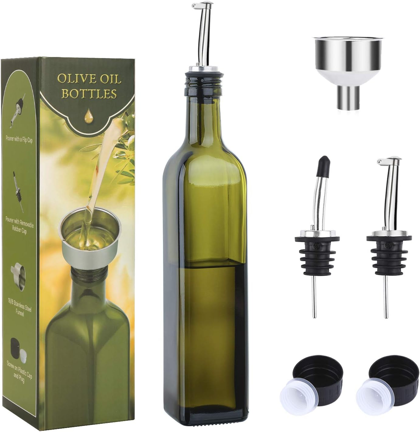 17oz-glass-olive-oil-bottle-dispenser-500ml-green-oil-and-vinegar-cruet-with-pourers-and-funnel-olive-oil-carafe-decanter-for-kitchen