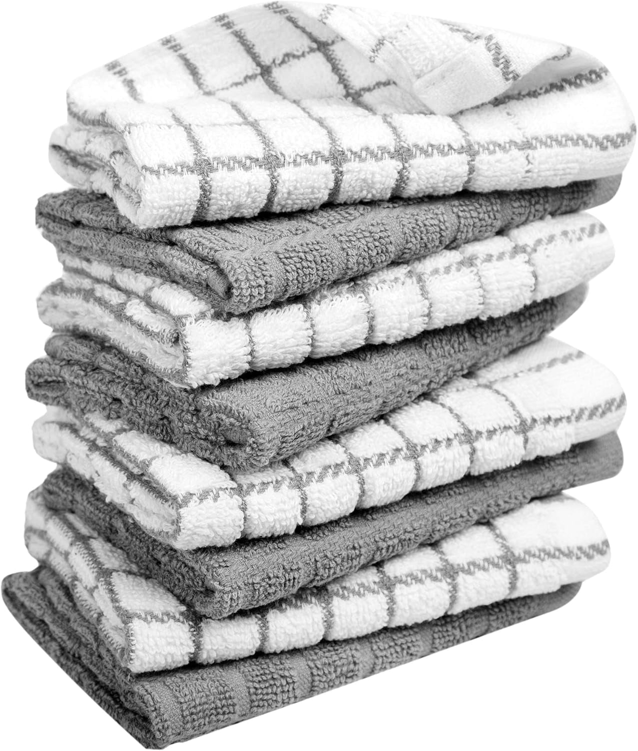 bumble-dish-cloths-8-pack-100-cotton-kitchen-towels-12x12-gray-405-gsm-soft-highly-absorbent-durable-dish-towels-for-kitchen