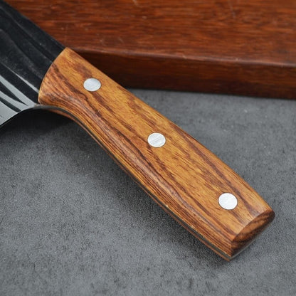 Meat Cleaver, 8 Inch Kitchen Knife Wood Handle Handmade Forged Stainless Steel Butcher Knives Cleaver Slicing Knife6