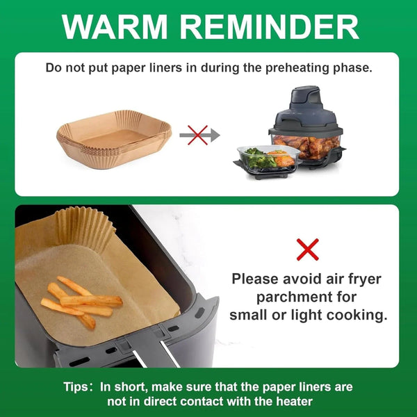 260Pcs Air Fryer Liners Disposable Parchment Paper Sheets for Ninja Crispi | 130 + 130 Non-Stick, Unbleached Airfryer Sheets Air Fryer Accessories for Ninja Crispi Glass 4-In-1 Portable Cooking System4