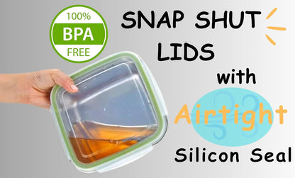 Set of 3 Stainless Steel Sandwich Containers - Food Grade Metal Base with a BPA Free, Leakproof & Airtight Sealed Lid. Great for Sandwiches, Snacks, Meal Prep & Food Storage - Sandwich Box.3