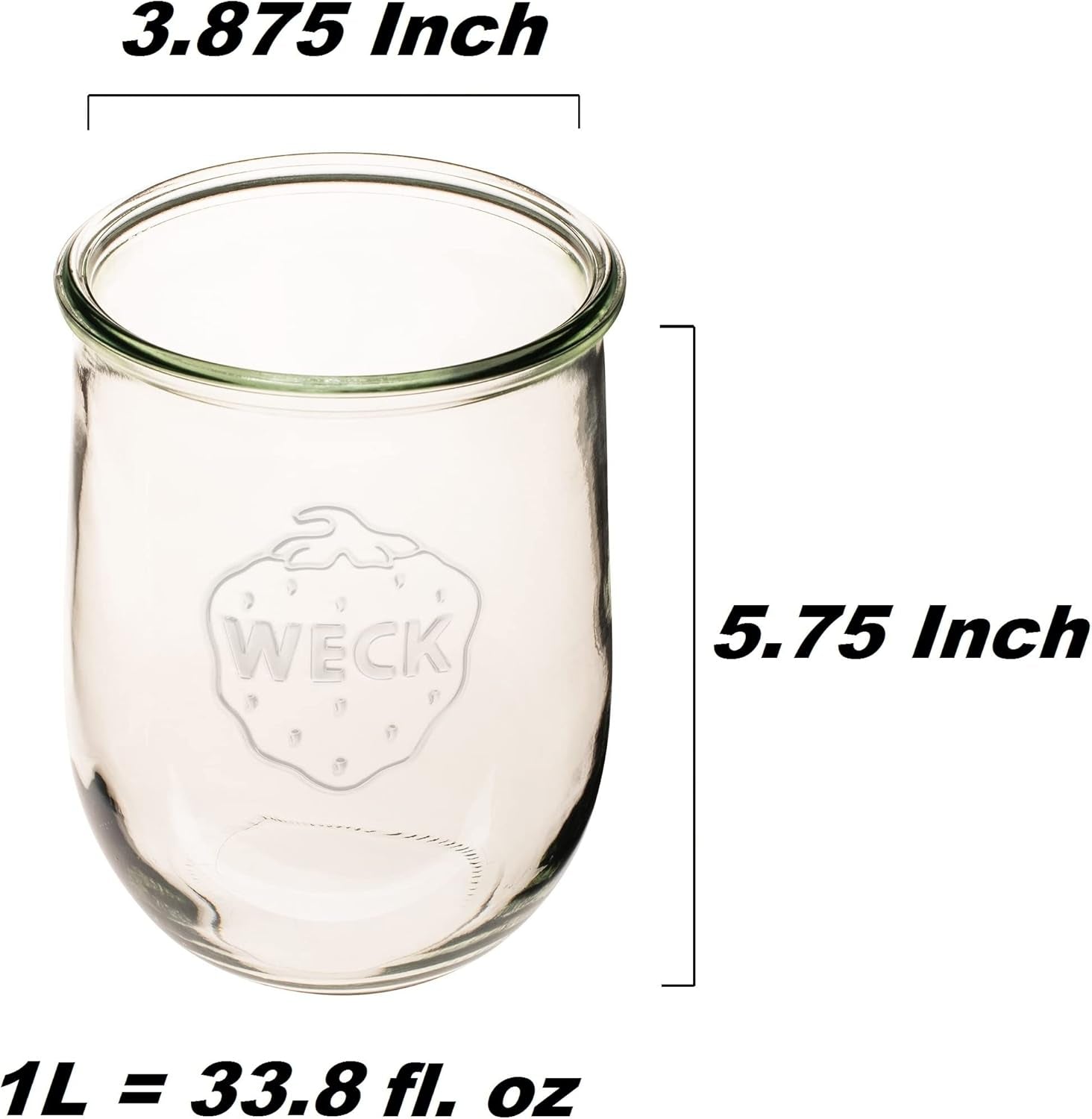 tulip-jar-sour-dough-starter-jars-for-sourdough-1-x-745-large-clear-jar-with-wide-mouth-1-liter-includes-glass-lid-rubber-seal-and-steel-clips