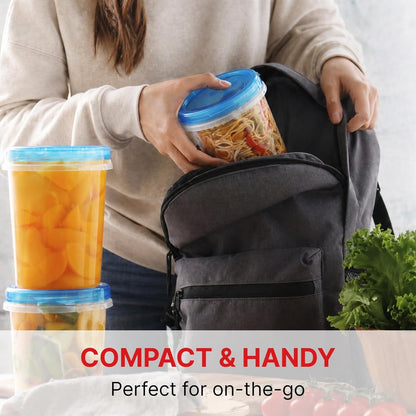 Freezer Storage Containers, 10 Pack, 32 Oz Leakproof Bpa-Free Lids6