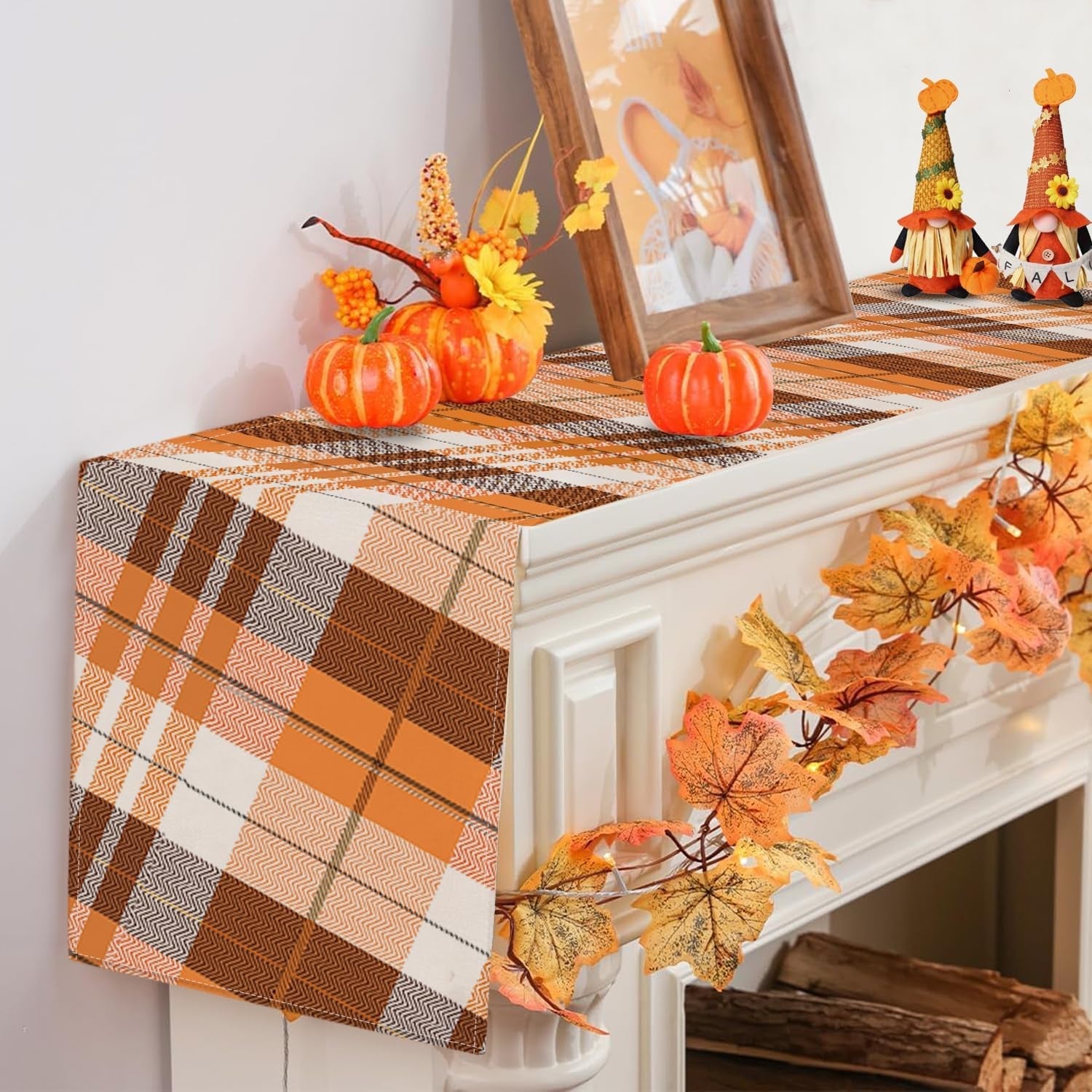 fall-table-runners-60-inches-long-kitchen-dining-plaid-decor-13x60