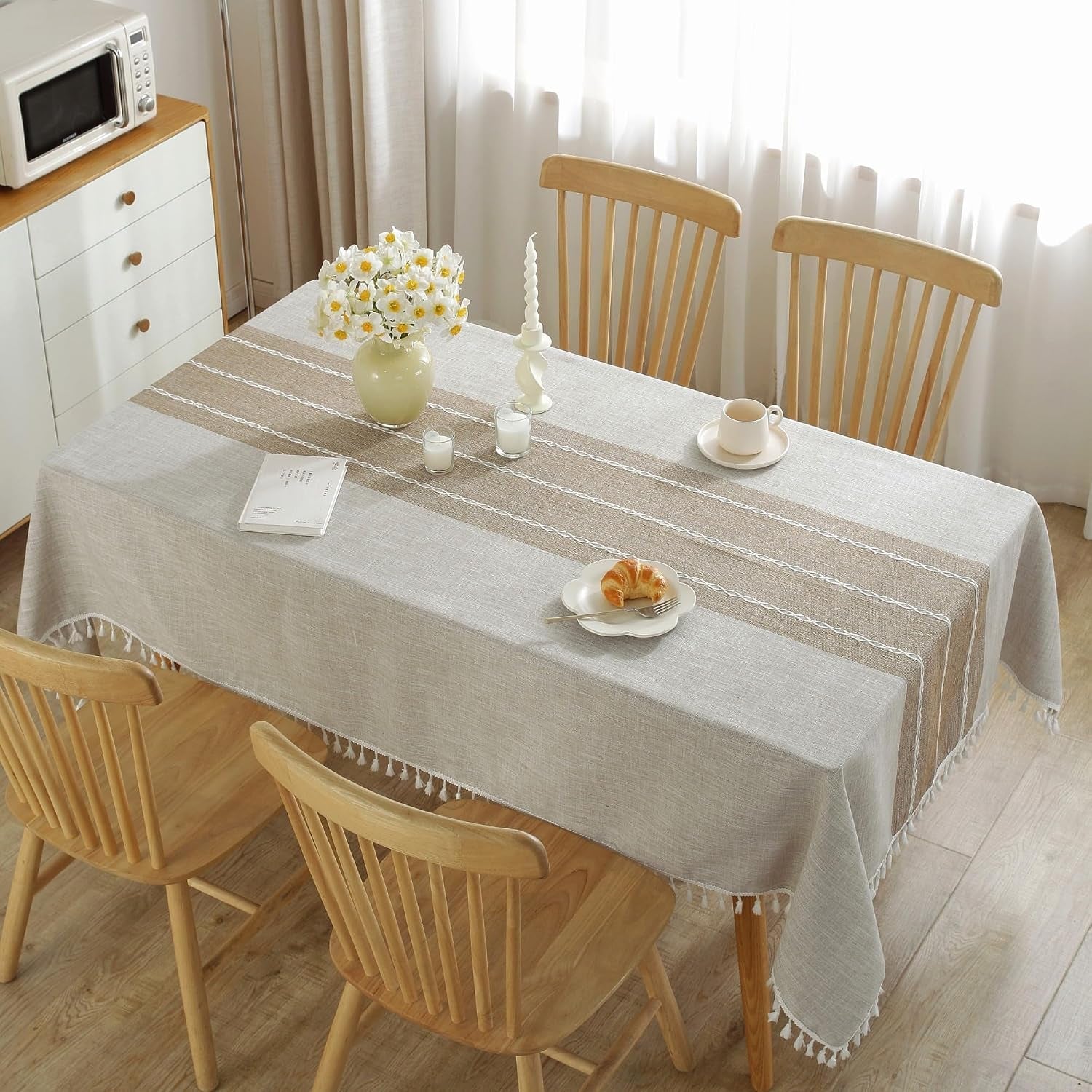 tablecloths-for-rectangle-tables-cotton-linen-table-cloth-waterproof-tablecloth-wrinkle-free-farmhouse-dining-tables-cover-soft-fabric-table-cloths-with-tassels-brown-55-x-70-4-6-seats