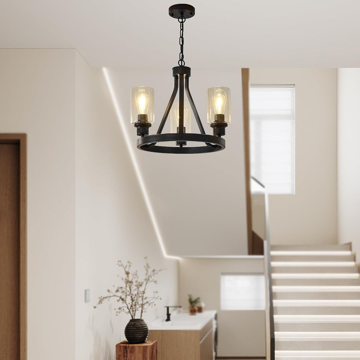 bronze-chandelier-farmhouse-chandelier-lighting-round-3-lights-with-glass-shade-ceiling-hanging-vintage-rustic-light-fixture-for-dining-room-living-room-foyer-porch-kitchen-island