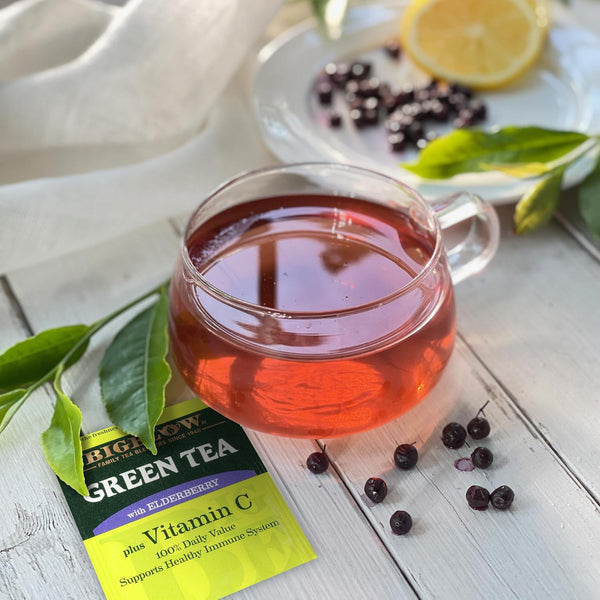 Green Tea Elderberry plus Vitamin C, Caffeinated, 18 Total Tea Bags (Pack of 1)2