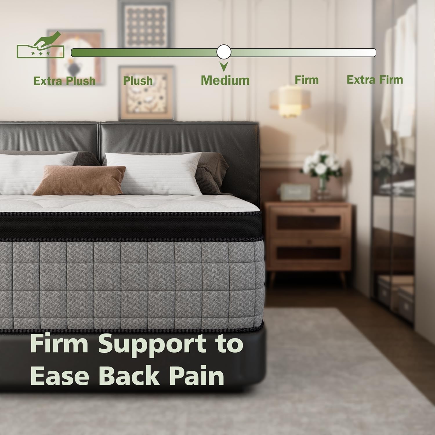 12-inch-full-mattress-memory-foam-and-spring-hybrid-mattress-medium-firmness-lumbar-support-suitable-for-home-bedrooms-and-hotels-boxed-with-pressure-relief-and-sound-insulation-features