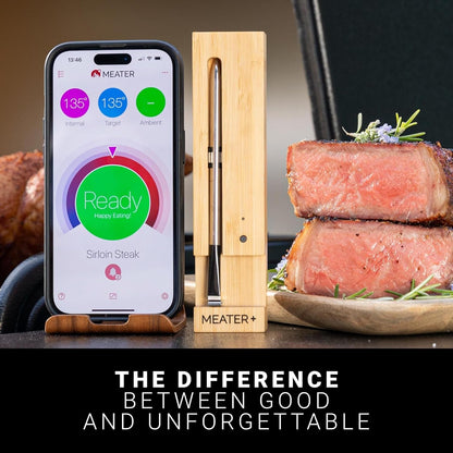 MEATER plus Smart Meat Thermometer, Honey, Bluetooth, 165Ft, Grill & Oven | 165Ft Bluetooth Range for BBQ, Grill, Oven, Smoker, Air Fryer, Kitchen. Great for Steak, Chicken, Turkey. Recipes in App.7