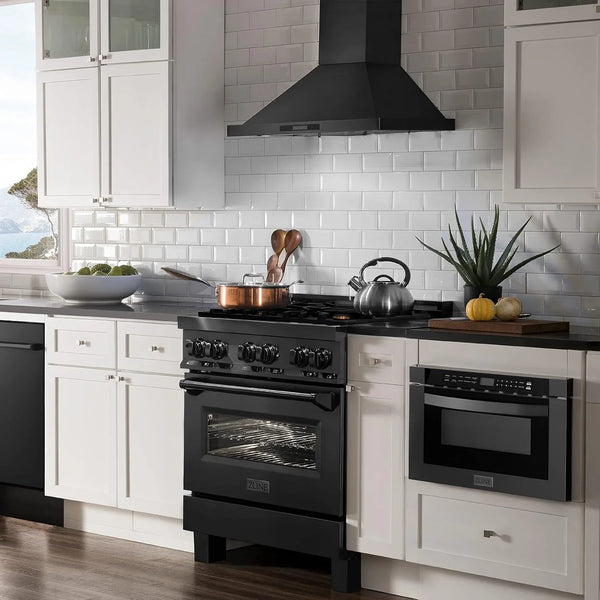 ZLINE 24" 1.2 Cu. Ft. Built-In Microwave Drawer in Black Stainless Steel2