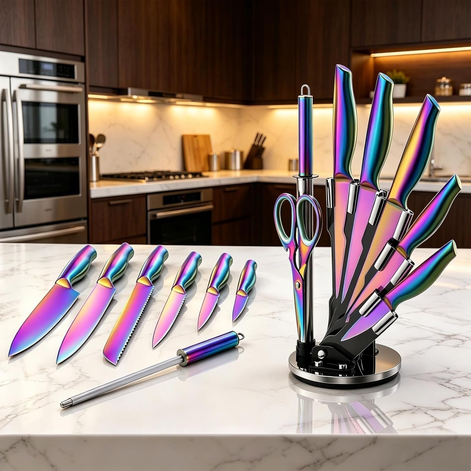 8-piece-rainbow-kitchen-knife-set-with-black-block-luxury-gifts-rainbow-titanium-coated-stainless-steel-chef-knife-set-with-sharpener-sharp-non-stick-ergonomic-handle-for-modern-kitchen