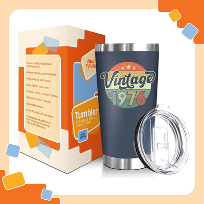 50Th Birthday Gifts for Men Women - 50Th Birthday Decorations for Him Her - Present for Men Women Turning 50 Year Old Gifts for Mom, Dad, Wife, Husband - 20 Oz Tumbler2