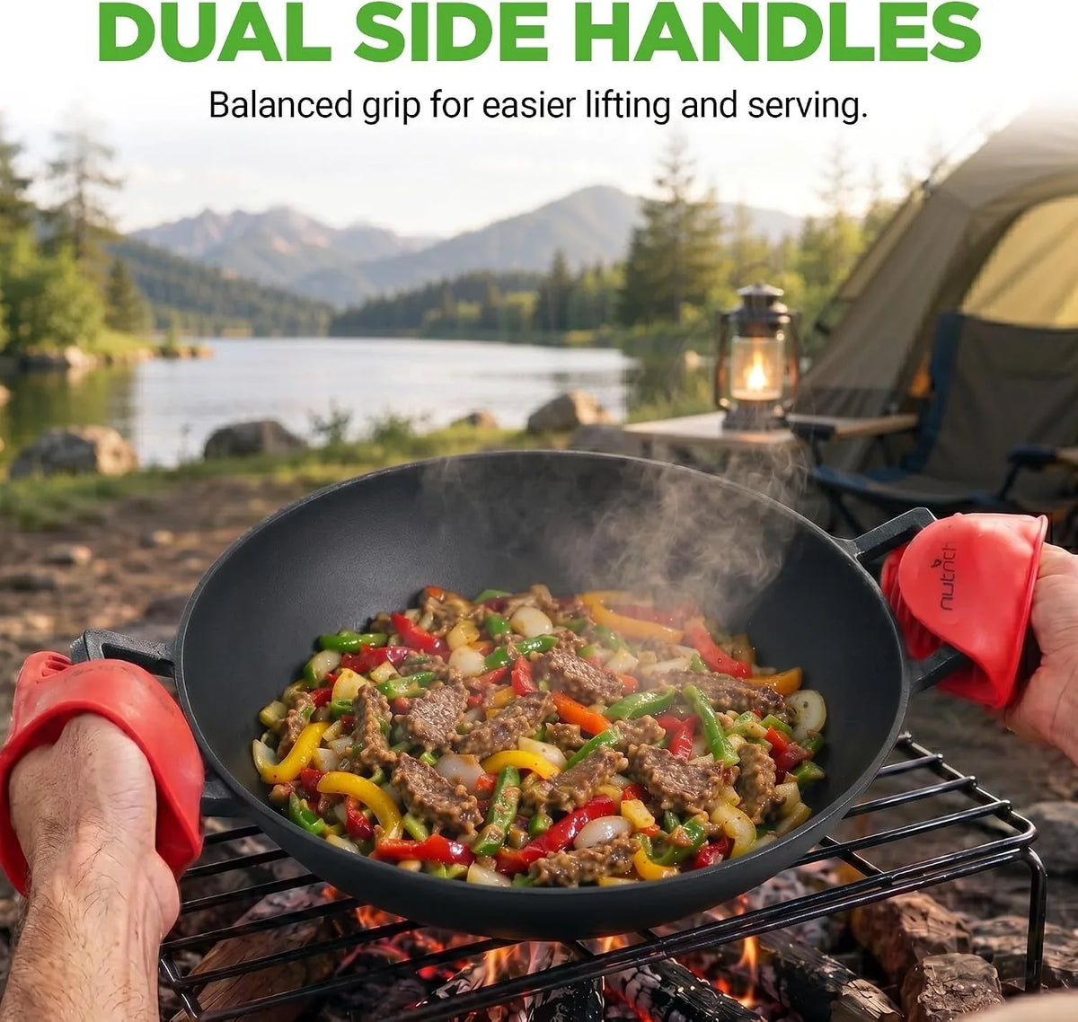 14-cast-iron-wok-with-wooden-lid-pre-seasoned-kadai-for-stir-fry-with-loop-handles-compatible-with-multiple-cooktops-including-induction-large-5-8-qt-capacity